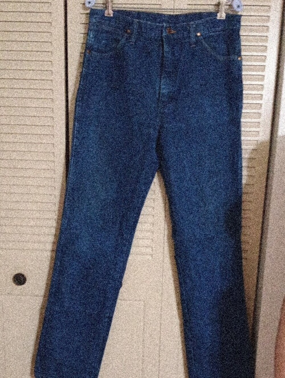 Wrangler Men's Dark Blue Bootcut Jeans - Picture 3 of 4